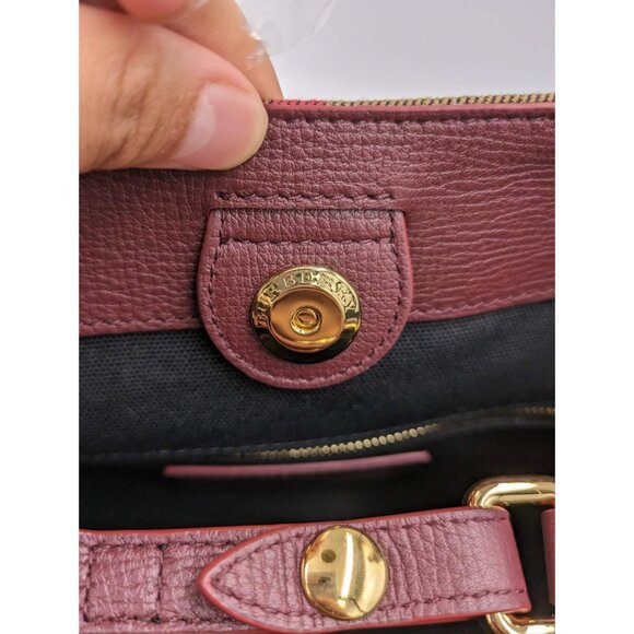 Burberry Small Canterbury Leather House Check Canvas Shoulder Tote Bag M… - Picture 8 of 16